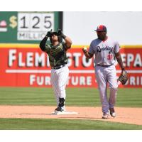 Rodolfo Duran of the Somerset Patriots at second base