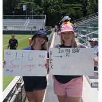 Fans welcome the San Diego Wave and Alex Morgan