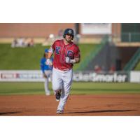 Matt Adams of the Kansas City Monarchs rounds the bases