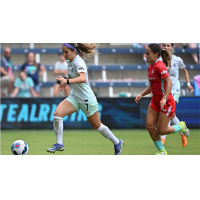 Racing Louisville FC midfielder Savannah DeMelo vs. the Kansas City Current