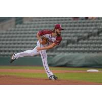 Lewis Thorpe of the Kansas City Monarchs delivers a pitch