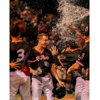 Reading Fightin Phils celebrate a walk-off win