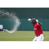 Tacoma Rainiers celebrate a walk-off win