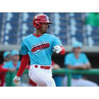 Clearwater Threshers at the plate