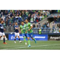 Seattle Sounders FC midfielder Nicolás Lodeiro vs. the Vancouver Whitecaps