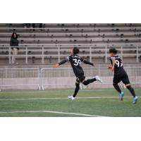 Marlon Vargas of Tacoma Defiance reacts after a over goal against Colorado Rapids 2