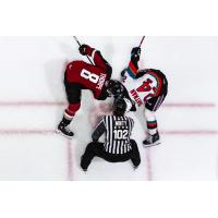 Kelowna Rockets faceoff