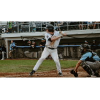 Evan Smith at bat for the Fond du Lac Dock Spiders