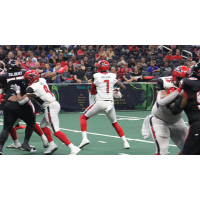 Jacksonville Sharks quarterback Arville Nelson vs. the Orlando Predators