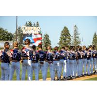 St. Cloud Rox stand for the National Anthem