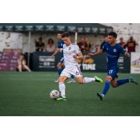 Detroit City FC Le Rouge's Brad Dunwell in action