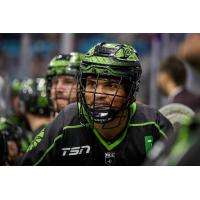 Defender Jeff Cornwall with the Saskatchewan Rush