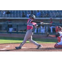 Pensacola Blue Wahoos' Victor Victor Mesa in action