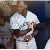 Michael Beltre of the Somerset Patriots