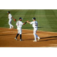 O'Neill Burgos and Hunter Day of the St. Cloud Rox on the field