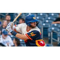 Tulsa Drillers' Brandon Lewis at bat