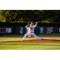 Aiden Adams of the St. Cloud Rox on the mound