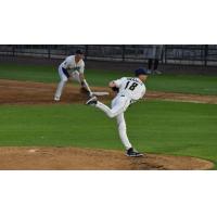 Tri-City Dust Devils' John Swanda on the mound