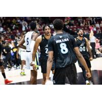 Scarborough Shooting Stars celebrate their playoff win over the Niagara River Lions