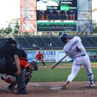 New York Boulders' Tucker Nathans at bat