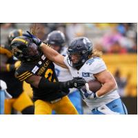 Toronto Argonauts running back AJ Ouellette vs. the Hamilton Tiger-Cats