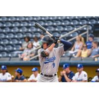 Pensacola Blue Wahoos' Griffin Conine at bat