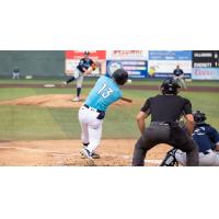 Justin Lavey of the Everett AquaSox at bat