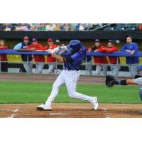 Syracuse Mets' Dominic Smith at bat