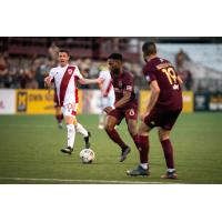 Detroit City FC Cyrus Saydee in action