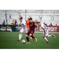 Detroit City FC midfielder Brad Dunwell vs. Louisville City FC