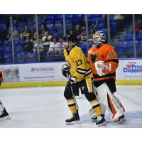 Lehigh Valley Phantoms' Nolan Maier And Wilkes-Barre/scranton Penguins' Matthew Quercia