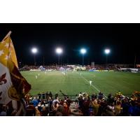 The view at a Detroit City FC match at Keyworth Stadium