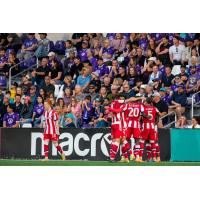 Atlético Ottawa celebrates win