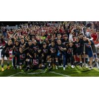 Richmond Kickers celebrate with their fans