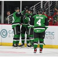 The Texas Stars celebrate win