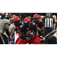 Jacksonville Sharks lineman Gibril Ghee