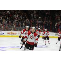 Cincinnati Cyclones celebrate win