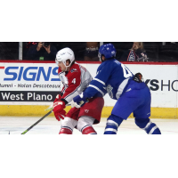 Wichita Thunder's Quinn Preston versus Allen Americans' Kris Myllari