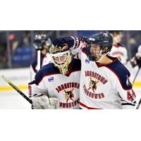 Johnstown Tomahawks celebrate a win