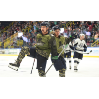 Florida Everblades' ROBERT CARPENTER celebrates win