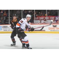 Lehigh Valley Phantoms right wing Olle Lycksell vs. the Cleveland Monsters