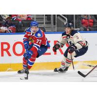 Forward Jakub Demek with the Edmonton Oil Kings