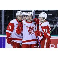 Grand Rapids Griffins huddle up