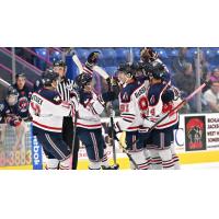 Johnstown Tomahawks celebrate a goal