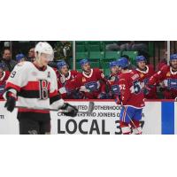 Laval Rocket's Justin Barron Celebrates Win