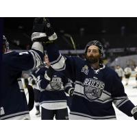 Worcester Railers celebrate a goal