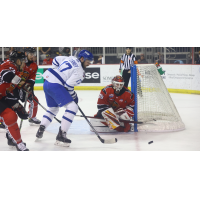 Wichita Thunder forward Stefan Fournier eyes the goal