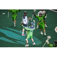 Saskatchewan Rush celebrate win