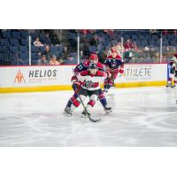 Rapid City Rush defenseman Ryan Zuhlsdorf vs. the Allen Americans