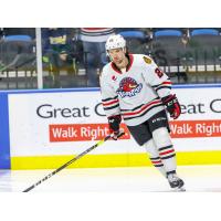 Forward Evan Barratt with the Rockford IceHogs